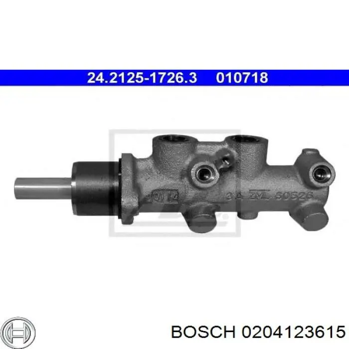 0204123615 Bosch bomba de freno