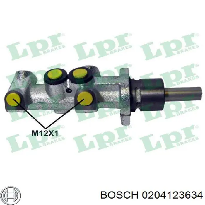 Cilindro principal de freno Bosch 0204123634