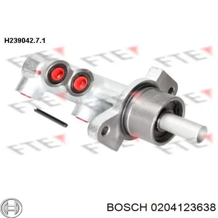 0204123638 Bosch cilindro principal de freno