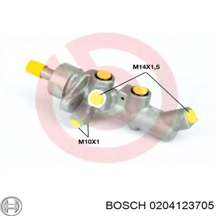 Comprar 0204123705 Bosch Cilindro maestro de frenos