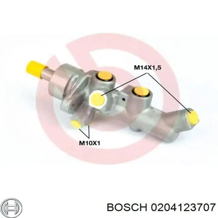 0204123707 Bosch cilindro principal de freno