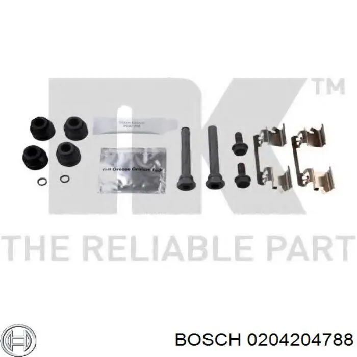 0 204 204 788 Bosch pinza de freno delantera derecha