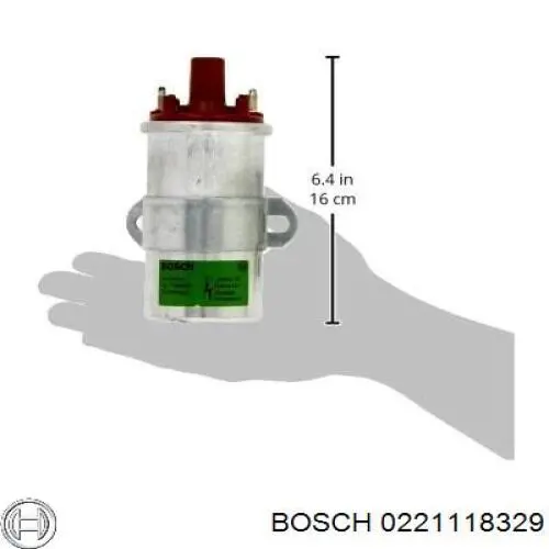 0221118329 Bosch Bobina de ignición
