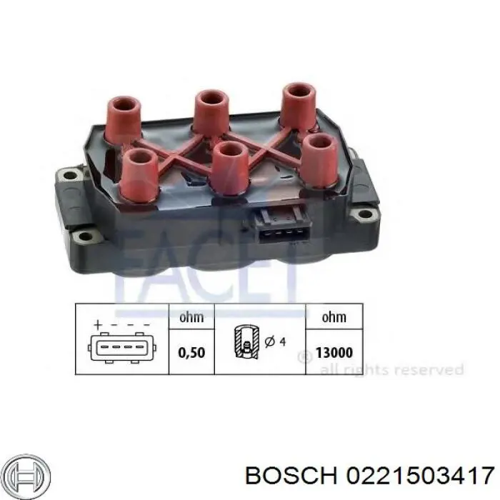 Bobina 0221503417 Bosch