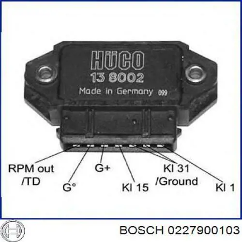 0227900103 Bosch Modulo encendido