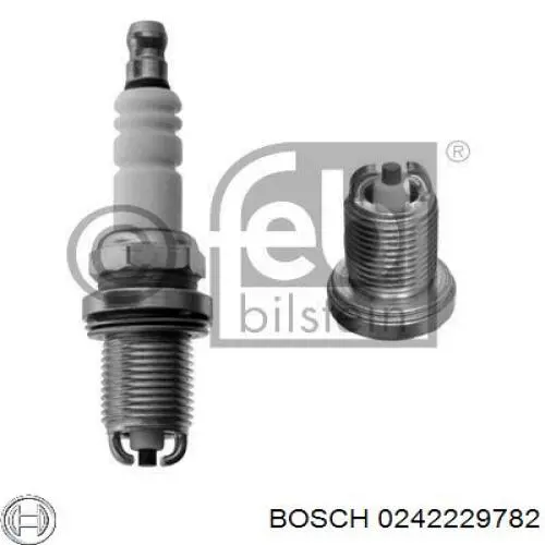 0 242 229 782 Bosch bujía de encendido