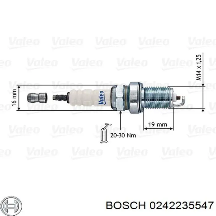 0242235547 Bosch bujía