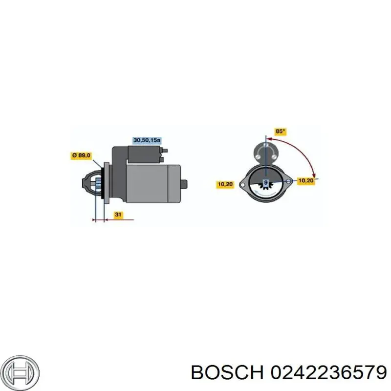 0242236579 Bosch bujía