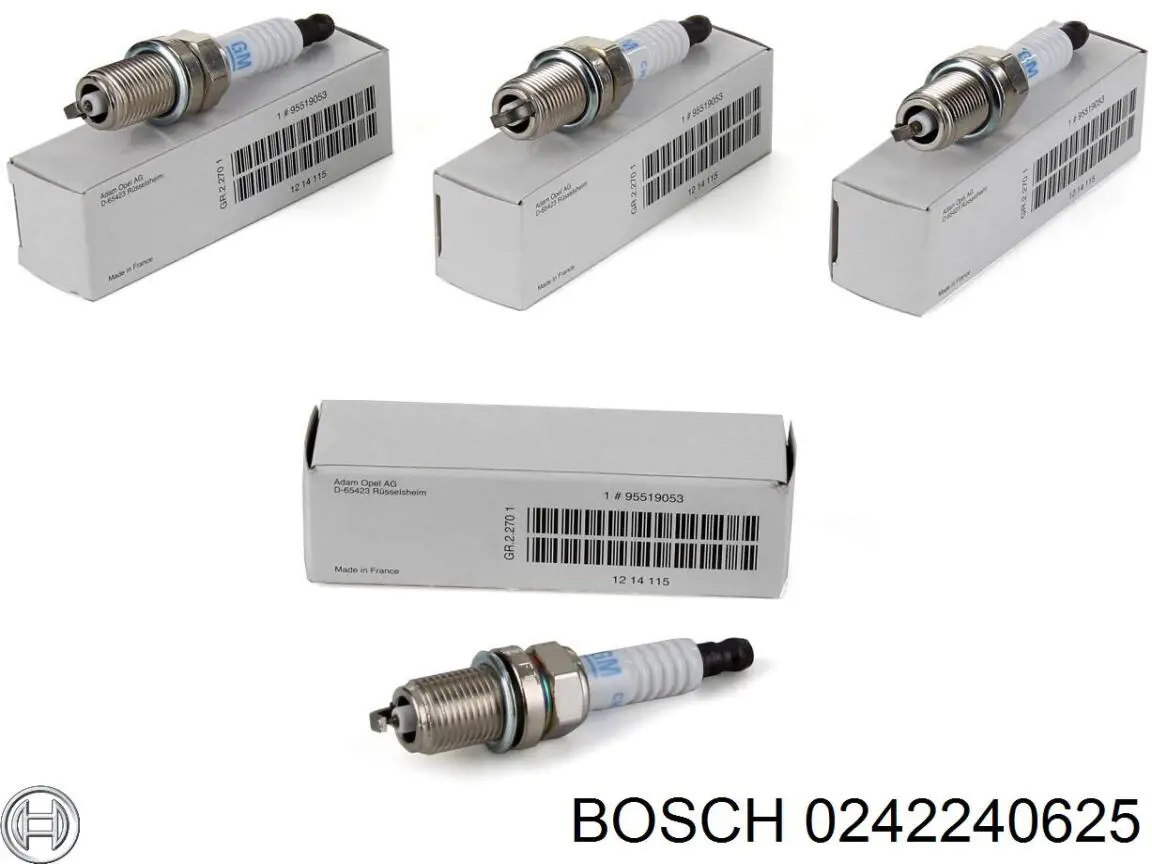 0242240625 Bosch bujía de encendido