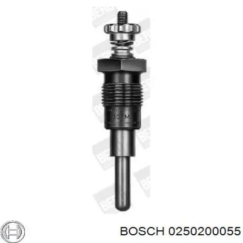Bujía de precalentamiento 0250200055 Bosch