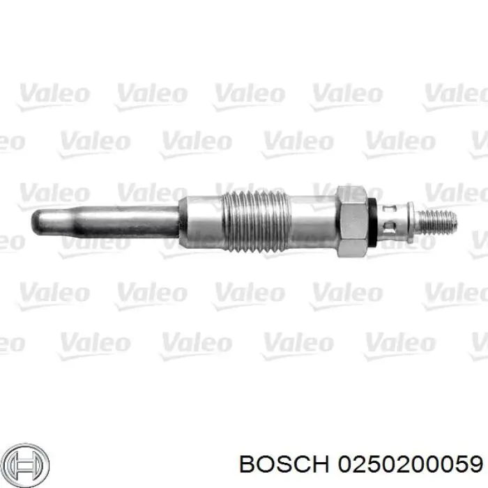 0250200059 Bosch Bujías de calentamiento