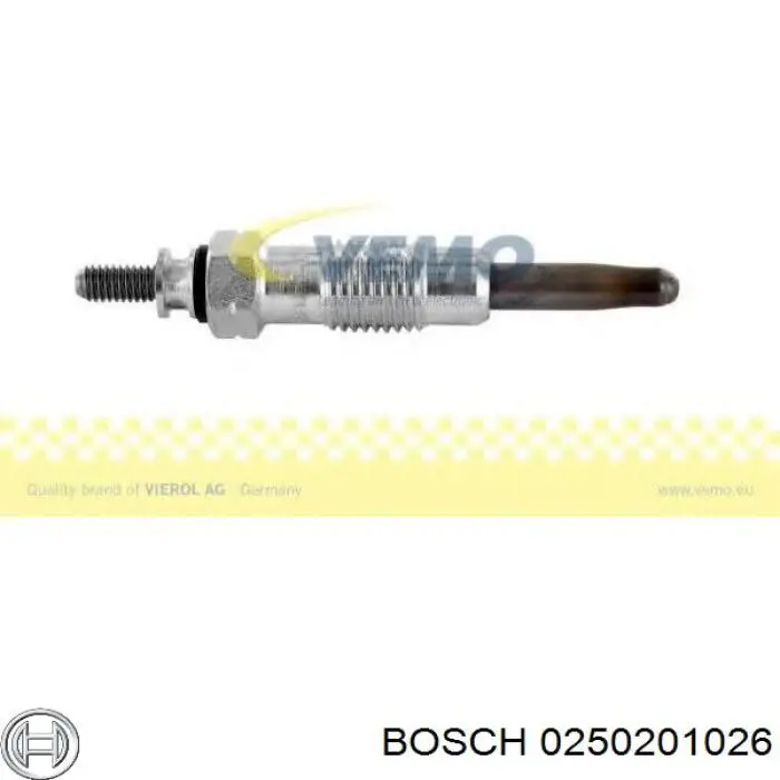 0250201026 Bosch bujía de incandescencia