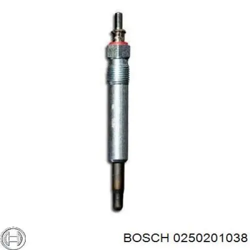 Bujía de precalentamiento 0250201038 Bosch