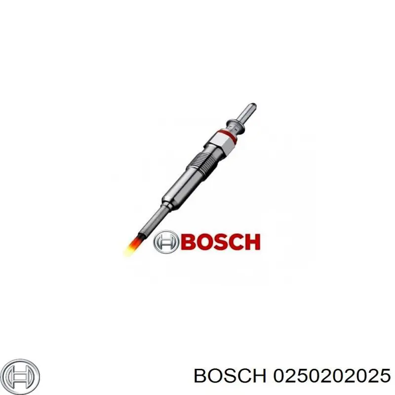 0 250 202 025 Bosch bujía de incandescencia