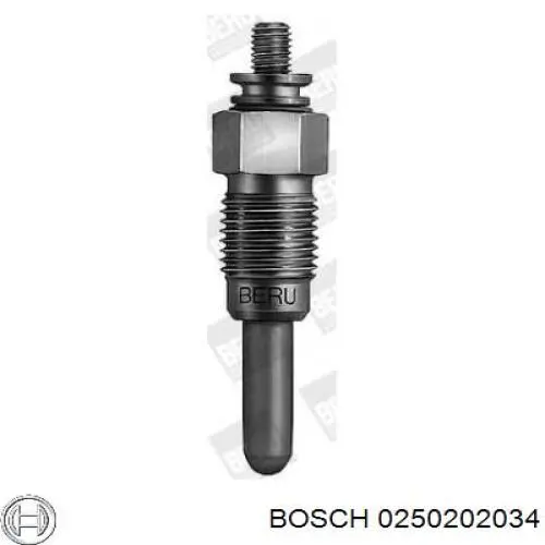 0250202034 Bosch Bujías de calentamiento