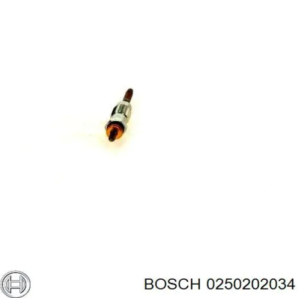Bujía de precalentamiento 0250202034 Bosch