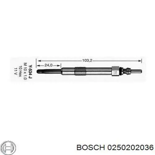 Bujía de incandescencia Fiat Punto 2 188