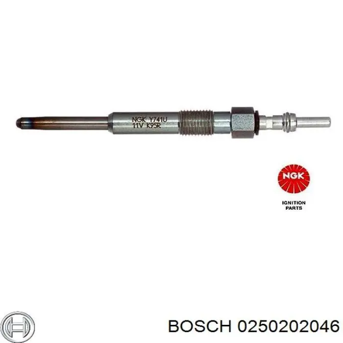 0250202046 Bosch Bujías de calentamiento
