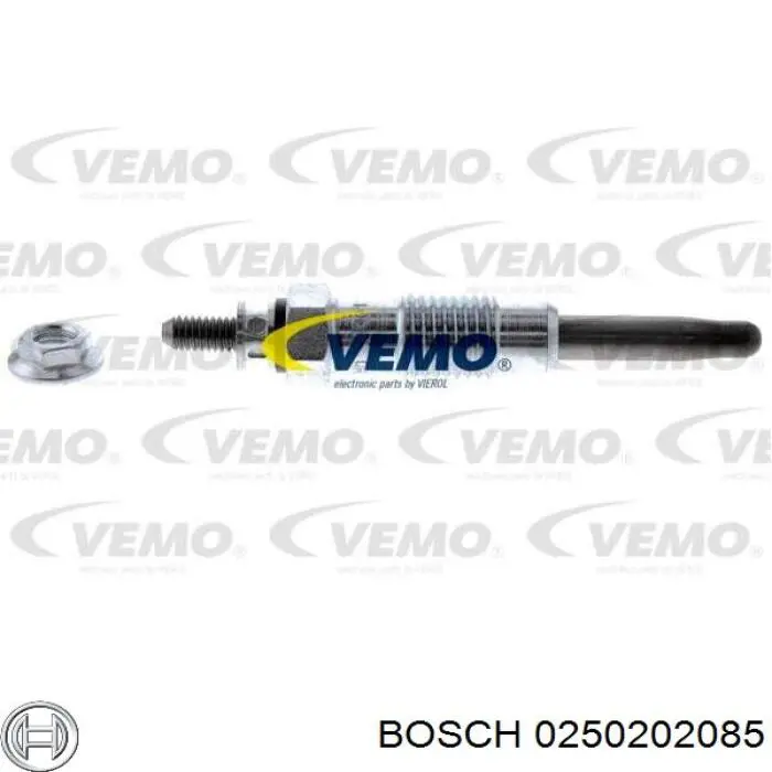 Bujía de precalentamiento 0250202085 Bosch