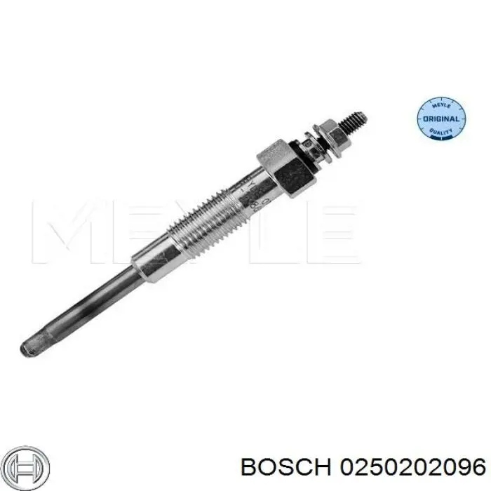 Bujía de precalentamiento 0250202096 Bosch