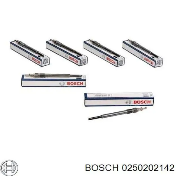 Bujía de precalentamiento 0250202142 Bosch