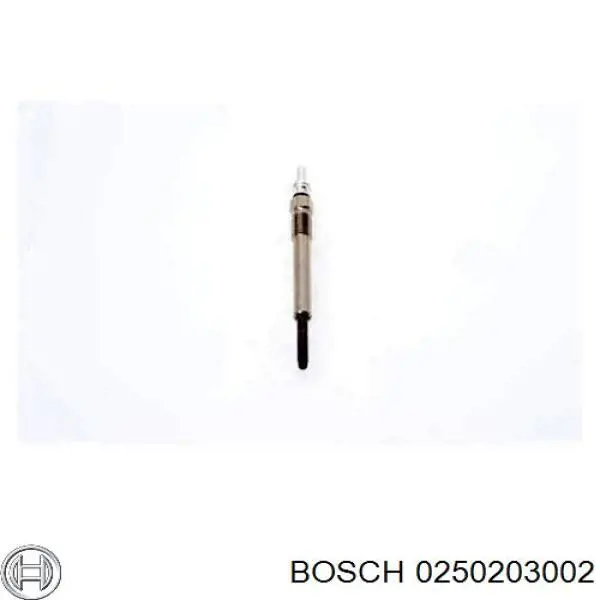 0 250 203 002 Bosch bujía de precalentamiento