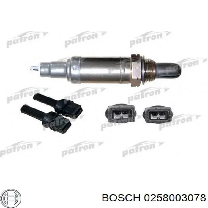 0258003078 Bosch sonda lambda sensor de oxigeno para catalizador