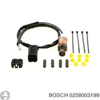 0258003199 Bosch sonda lambda sensor de oxigeno para catalizador