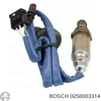 Sensor de oxígeno previo al catalizador 0258003314 Bosch