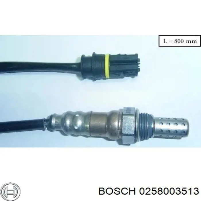 Sonda lambda, sensor de oxígeno antes del catalizador izquierdo 0258003513 Bosch