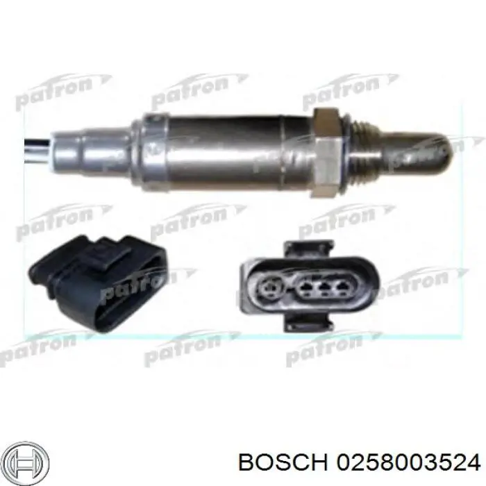 0258003524 Bosch Sensor de oxígeno previo al catalizador