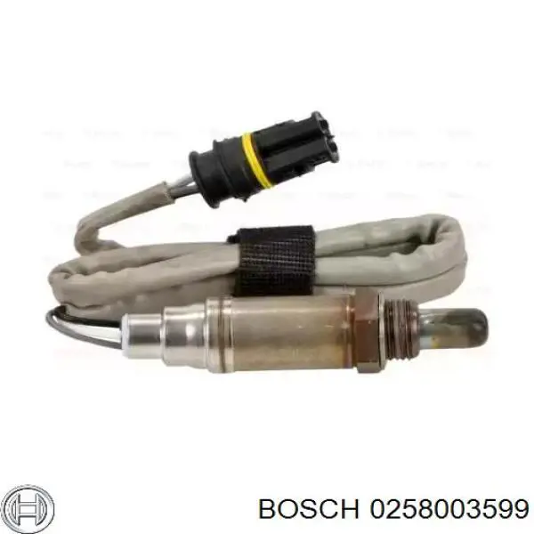 0258003599 Bosch sonda lambda, sensor de oxígeno antes del catalizador derecho