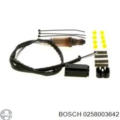 Sonda lambda, sensor de oxígeno antes del catalizador derecho Bosch 0258003642