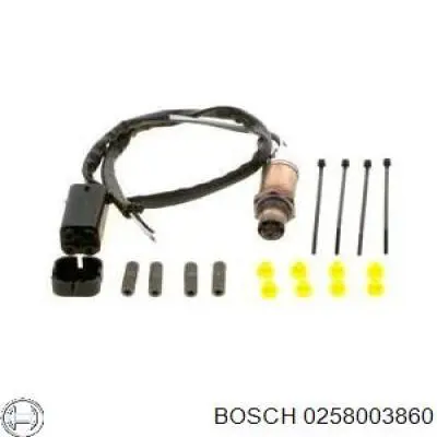 0258003860 Bosch sonda lambda, sensor de oxígeno antes del catalizador derecho