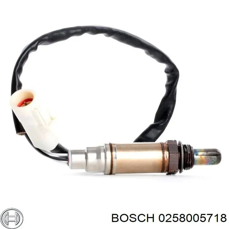 0258005718 Bosch sonda lambda, sensor de oxígeno despues del catalizador derecho