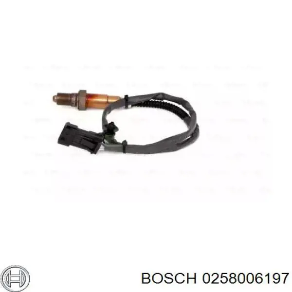 0 258 006 197 Bosch sonda lambda sensor de oxigeno para catalizador