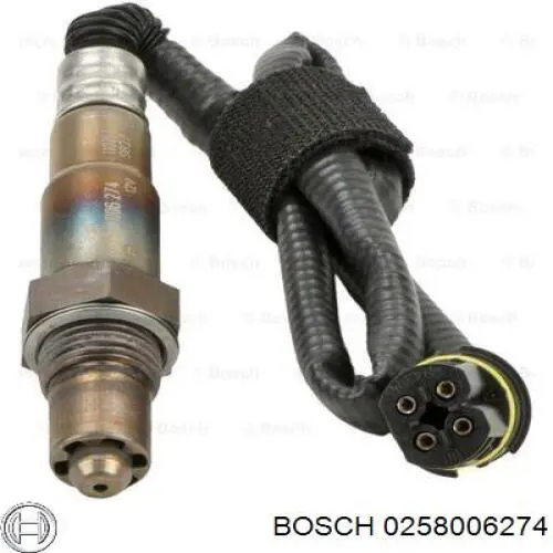 0258006274 Bosch sonda lambda, sensor de oxígeno antes del catalizador derecho