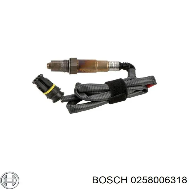 Sonda lambda, sensor de oxígeno antes del catalizador izquierdo 0258006318 Bosch