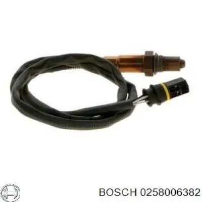 0258006382 Bosch sonda lambda, sensor de oxígeno despues del catalizador derecho