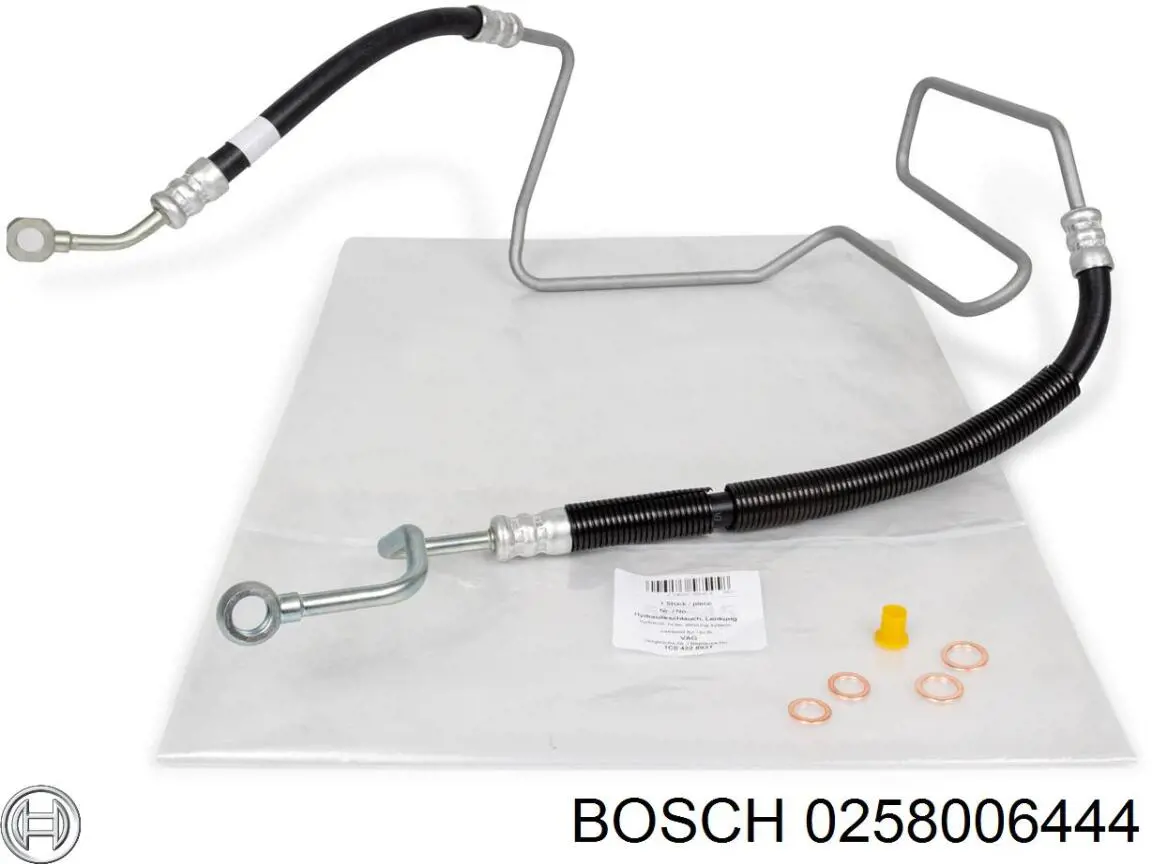 0258006444 Bosch sonda lambda, sensor de oxígeno despues del catalizador izquierdo