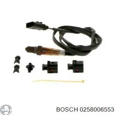 0258006553 Bosch sonda lambda, sensor de oxígeno despues del catalizador derecho