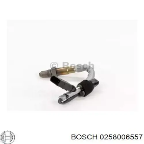 0258006557 Bosch sonda lambda, sensor de oxígeno despues del catalizador izquierdo