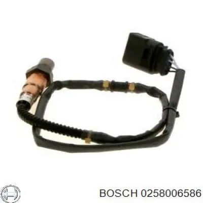 0258006586 Bosch Sonda lambda, sensor de oxígeno después del catalizador derecho
