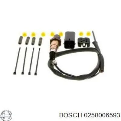 0258006593 Bosch Sonda lambda de oxígeno posterior al catalizador