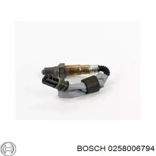 0258006794 Bosch sonda lambda, sensor de oxígeno despues del catalizador izquierdo