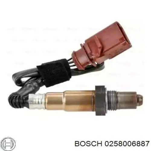0258006887 Bosch sonda lambda sensor de oxigeno post catalizador