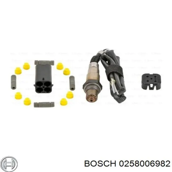 0 258 006 982 Bosch sonda lambda, sensor de oxígeno despues del catalizador derecho