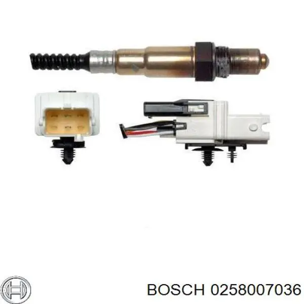 Sensor de oxígeno previo al catalizador 0258007036 Bosch