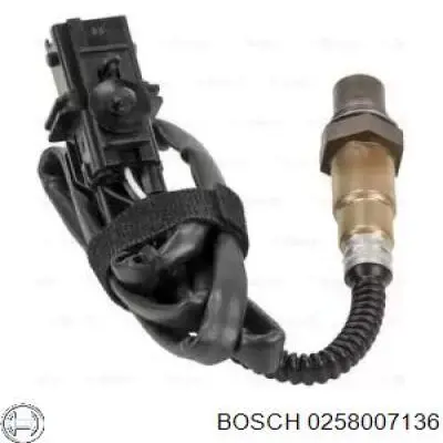 0 258 007 136 Bosch sonda lambda, sensor de oxígeno antes del catalizador izquierdo