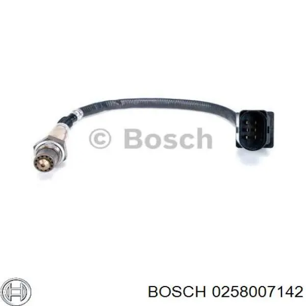 0258007142 Bosch sonda lambda, sensor de oxígeno antes del catalizador izquierdo